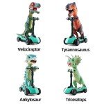 Dinosaur Scooter Toy Set for Kids - 4-Pack
