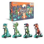 Dinosaur Scooter Toy Set for Kids - 4-Pack