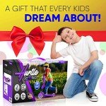 Hurtle Kids Kick Scooter with Foldable Seat - Purple