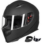 ILM Full Face Helmet with Neck Scarf & Visors