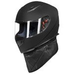 ILM Full Face Helmet with Neck Scarf & Visors