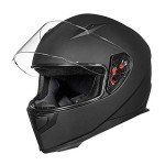 ILM Full Face Helmet with Neck Scarf & Visors