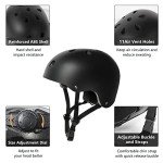 Tourdarson Skateboard Helmet for Youth & Adults