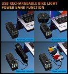 9500 Lumen Rechargeable Bike Light Set
