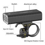 USB Rechargeable 1200 Lumens Front & Rear Bike Light