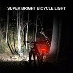 USB Rechargeable 1200 Lumens Front & Rear Bike Light
