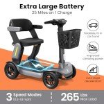 Foldable Electric Scooter for Adults with Seat