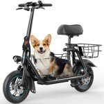 Foldable Electric Scooter with Seat for Adults
