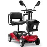 Foldable 4-Wheel Electric Scooter for Adults