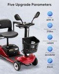 Foldable 4-Wheel Electric Scooter for Adults