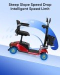 Foldable 4-Wheel Electric Scooter for Adults