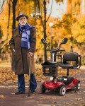 Foldable 4-Wheel Electric Scooter for Adults