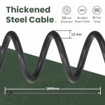 Titanker Secure 6-Foot Spiral Bike Lock