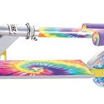 Ozbozz Tie Dye Folding Scooter with Light-Up Wheels
