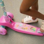 Kids Princess Pink Kick Scooter with LED Lights