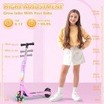 TST Kids Electric Scooter with Light Up Wheels