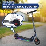 Caroma Kids Electric Scooter, 150W, Foldable, Colorful