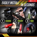 Blitzu Gator 320 USB Rechargeable Bike Light Set