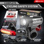 Blitzu Gator 320 USB Rechargeable Bike Light Set