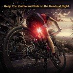 Ascher USB Rechargeable LED Bike Tail Light 2-Pack