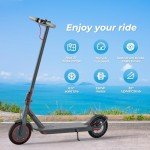 350W Electric Scooter with 19MPH Speed, Foldable