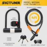 SIGTUNA 16mm Heavy-Duty Bike Lock with Cable