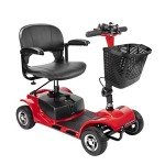4-Wheel Electric Scooter for Seniors with Lights