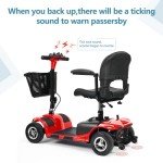 4-Wheel Electric Scooter for Seniors with Lights