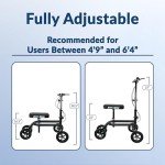 Knee Scooter by Kneerover - Black Dual Brake