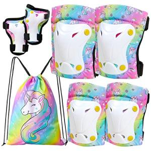 Kids' Unicorn Knee and Elbow Pad Set