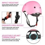 Kids Bike Helmet and Protective Gear Set - Pink