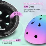 Colorful Adjustable Helmet and Pad Set for Kids