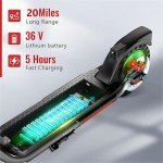 SISIGAD 350W Foldable Electric Scooter - 19MPH Speed