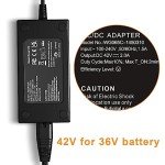 Falamiao 42V 2A Charger for Gotrax Scooters