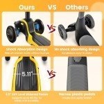 TONBUX Adjustable Height Kids Light Up Scooter