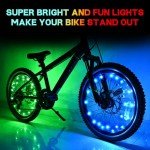 TINANA 2-Pack LED Wheel Lights for Safety