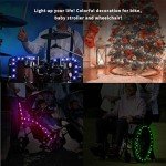 TINANA 2-Pack LED Wheel Lights for Safety
