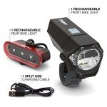 X400 Rechargeable Bike Light Set, 400 Lumens
