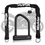 High-Security U-Lock with 1.2m Chain for Scooters