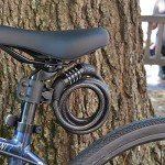 Self-Coiling 6ft Bike Cable Lock with Bracket