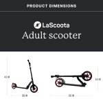 LaScoota Lightweight Foldable Electric Scooter for Ages 12+