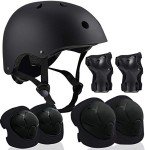 Kids Adjustable Helmet with Protective Gear Set