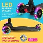 Kick Scooter for Toddlers Ages 3-5 - Black