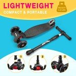 Kick Scooter for Toddlers Ages 3-5 - Black