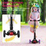 Kick Scooter for Toddlers Ages 3-5 - Black