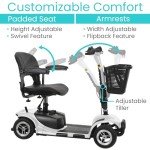 Vive 4-Wheel Electric Mobility Scooter for Adults