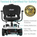 Vive 4-Wheel Electric Mobility Scooter for Adults
