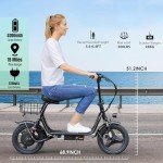 Caroma Electric Scooter with Seat, 500W, 20 MPH