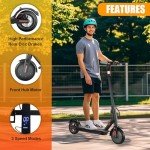 Foldable Electric Scooter for Adults, 19 MPH Speed