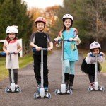 Blue 3-Wheel Scooter for Kids Ages 8-12